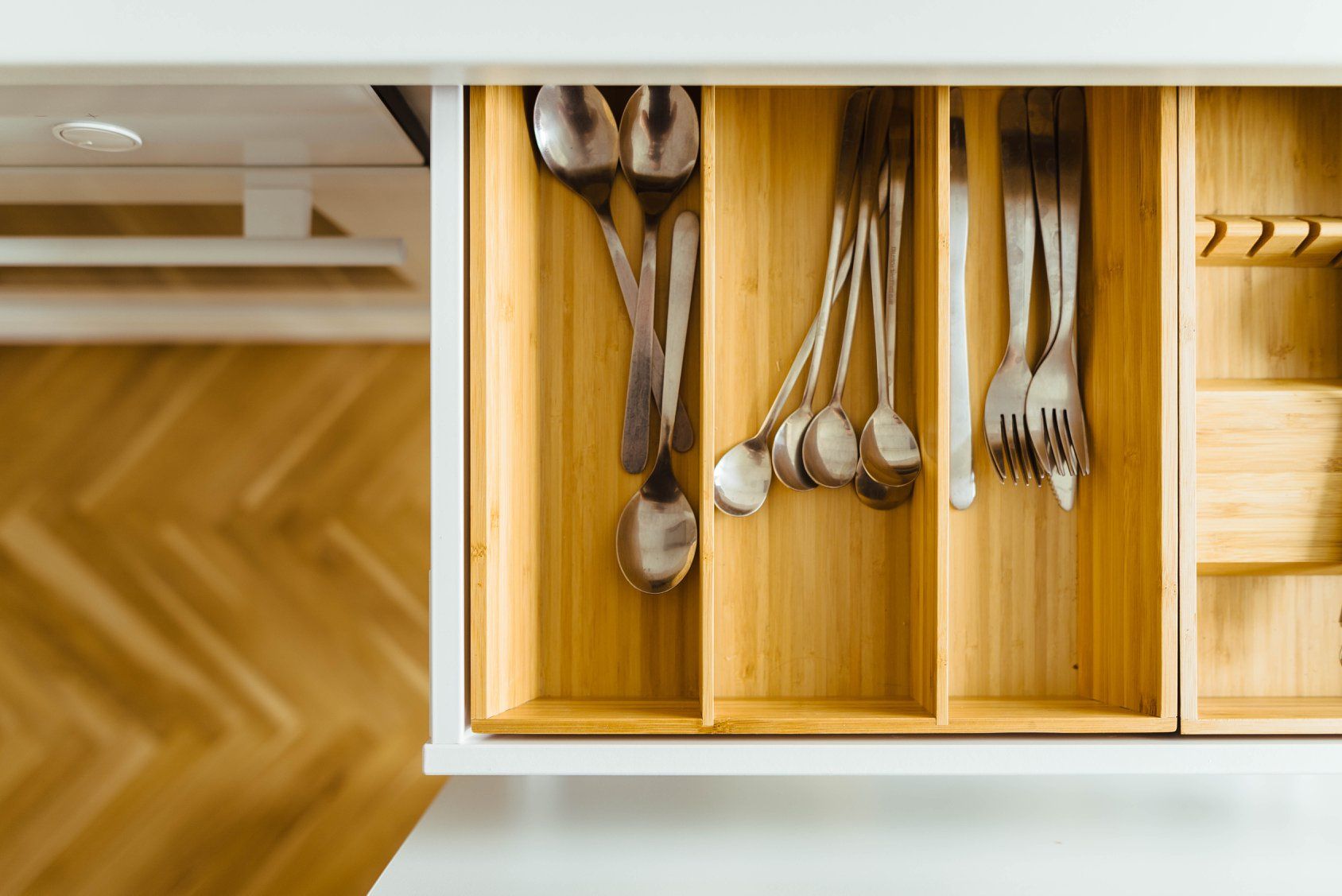 utensil drawer open